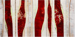 Red Flowers parte derecha - 60 x 120 cm