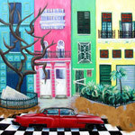 2012: Plaza en La Habana - Öl auf Leinwand - 100 x 100 cm