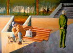 2005: Waiting in the Afternoon - Óleo sobre lienzo - 100 x 140 cm