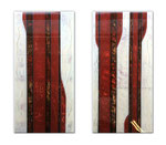 Red Earth of Mallorca I - Técnica mixta sobre madera con resina epoxi - 2x (60 x 30 cm)