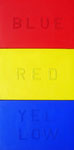 2011: BLUE RED YELLOW I - Acrilic and sand on canvas - 3x(33 x 41 cm)