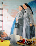 2005: wehwehweh lieber Gott komm - Öl auf Leinwand - 162 x 130 cm