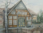 Fuchshöhle in Wiedenbrück, 1985, Aquarell, 36x48