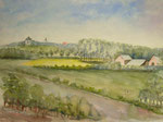 Blick auf Oberstromberg, 1997, Aquarell, 36x47