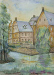 Schloss Tatenhausen, 1992, Aquarell, 40x30