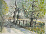 Am Dicken Kamp, 1985, Aquarell, 26x35