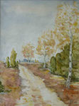 In der Senne, 2001, Aquarell, 48x36