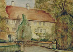 Schloss Rheda, 1989, Aquarell