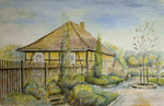 Remise in Rheda, 1990, Aquarell, 36x47