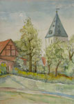 Ansicht von Stromberg, 1992, Aquarell, 41x32