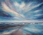Himmel über dem Meer - Acryl auf Leinwand - 80x100 cm - 2013