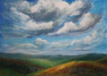 Wolkenfelder (2) - Acryl auf Leinwand- 50x70 cm - 2013