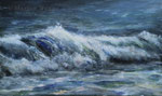 Welle (2) - Acryl auf Leinwand - 60x100 cm - 2014/2022 (in Privatbesitz)