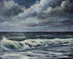 Brandung (5) - Acryl auf Leinwand - 80x100 cm - 2015/2020 (in Privatbesitz)