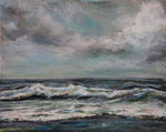 Brandung (19) - Acryl auf Leinwand - 40x50 cm - 2020 (in Privatbesitz)