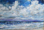 Herbstliche Meeresstimmung - Acryl auf Leinwand - 40x60 cm - 2023 (in Privatbesitz)