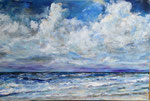 Herbstliche Meeresstimmung - Acryl auf Leinwand - 40x60 cm - 2023 (in Privatbesitz)