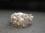 Rose of B612 - peridot001 "惑星B612の薔薇"  Ring (Silver 925, Peridot)