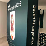 Popup Messewand Stoff gerader Seiten