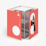 CUBIC Counter mit 1-teiliger Textilgrafik