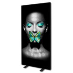 LED BOX Lightbox mit schwarzen Profilen (Beispiel) 