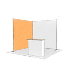 Mobiler Messestand 9 qm mit Textilgrafik