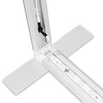 LedBoxFlex Leuchtwand Eckverbindung mit Kabel und Fuß 