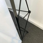 Popup Messewand gerader Seitenabschluss durch Squared-Leisten