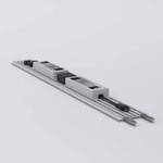 BigLedup LED-Leuchtwand Trafo im Rahmen