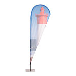 Alu-Drop Beachflag / Rückseite Druck