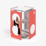CUBIC Counter mit 4-teiliger Textilgrafik