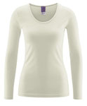 Living Crafts natural Langarm Unterhemd