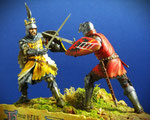 Konrad VIII Von LANDAU CONTRE John HAWKWOOD - Bataille de CANTURINO 22-04-1363