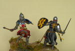 Bataille de HALLIDON HILL 1333 -Sir Harchibald DOUGLAS, Scottich Enight - John the BROCCAS,Master of Horse.