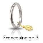 Fede Unoaerre Classica Francesina Oro Bianco Grammi 3 Referenza: 30AFN4B