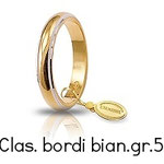 Fede Nuziale Unoaerre Classica bordi rodiati grammi 5 Referenza: 50 AFN1/01