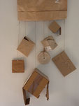 "Siebensachen" verschiedene Materialien  50x120cm  2011