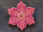 ブローチ　Pink Flower２