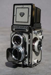 Rolleiflex T,  Rollfilmkamera, Baujahr 1960. Mit dieser Kamera habe ich ebenfalls schon einige Filme verschossen. 