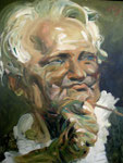 Johannes Grützke: *Alexander von Humboldt*, 2008, Öl/Leinwand, 100 x 80 cm