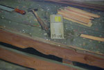 Johannes Grützke: *Stillleben mit Hammer*, 9.7.2008, Öl/Leinwand, 40 x 60 cm
