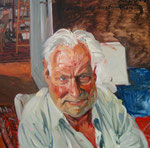 Johannes Grützke: *Tilman Lehnert*, 2004, Öl/Leinwand, 100 x 100cm