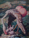 Yongbo Zhao: *Nachwuchs*, 2002, Öl/Leinwand, 80 x 60 cm