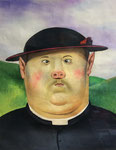 Zhao Bin: *Mann mit Hut*, 2010, Öl/Leinwand, 60 x 50 cm 