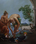 Pavel Feinstein: *N 2411*, 2018, Öl/Leinwand, 170 x 150 cm