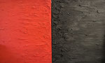 Rainer Wölzl: *Rot + Schwarz* (Diptychon), 1989, Öl/Leinwand, jeweils 60 x 50 cm 