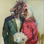 Miquan Zhang: *Verlobung*, 2012, Öl/Leinwand, 80 x 80 cm