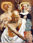 Johannes Grützke: *Der Kaktus*, 1990, Öl/Leinwand, 160 x 120 cm