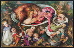 Yongbo Zhao: *Das letzte Gericht*, 2020, Öl/Leinwand, 160 x 240 cm