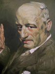 Johannes Grützke: *Paul Mendelssohn*, 2008, Öl/Leinwand, 100 x 80 cm